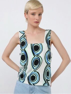 Bimba Y Lola Printed Sleeveless Tank Top  🎨✨